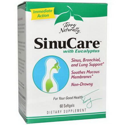 EuroPharma, Terry Naturally, SinuCare with Eucalyptus, 60 Softgels