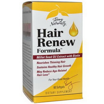 EuroPharma, Terry Naturally, Terry Naturally, Hair Renew Formula, 60 Softgels