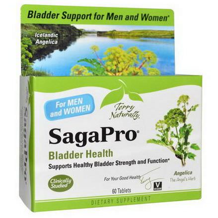 EuroPharma, Terry Naturally, Terry Naturally, SagaPro Bladder Health, 60 Tablets