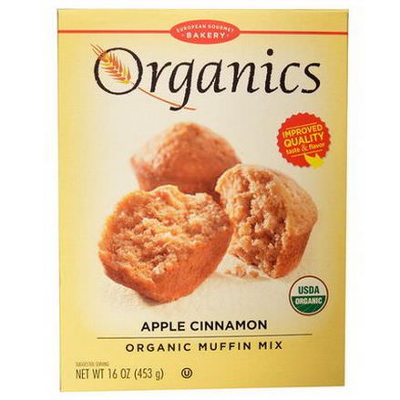 European Gourmet Bakery, Organic Muffin Mix, Apple Cinnamon 453g