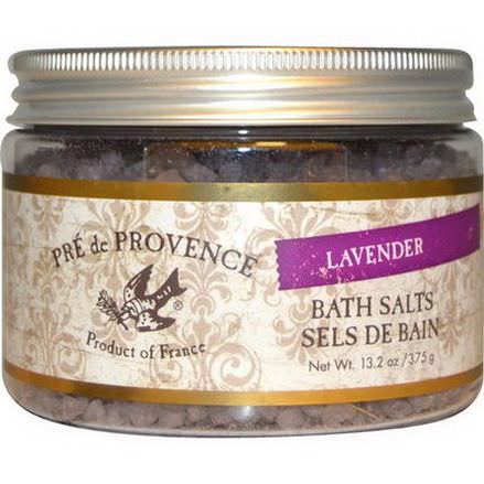 European Soaps, LLC, Pre de Provence, Bath Salts, Lavender 375g
