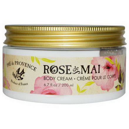 European Soaps, LLC, Pre de Provence, Rose De Mai Body Cream 200ml