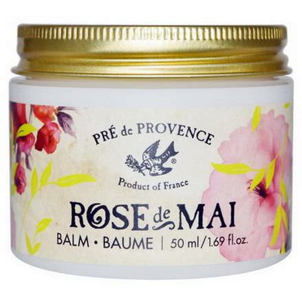 European Soaps, LLC, Pre de Provence, Rose de Mai Balm 50ml