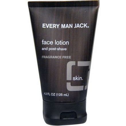 Every Man Jack, Face Lotion, Fragrance Free 125ml