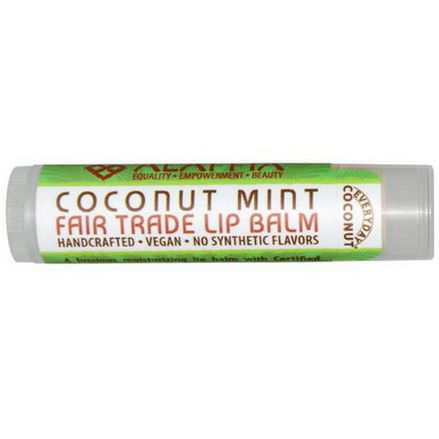 Everyday Coconut, Fair Trade Lip Balm, Coconut Mint 4.25g