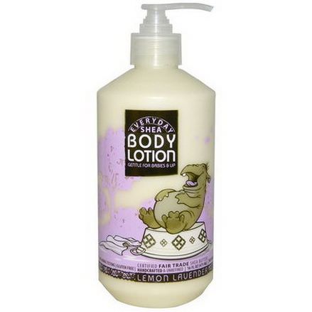 Everyday Shea, Body Lotion, Gentle for Babies on Up, Lemon-Lavender 475ml