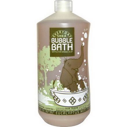 Everyday Shea, Bubble Bath, Gentle for Babies on Up, Eucalyptus Mint 950ml