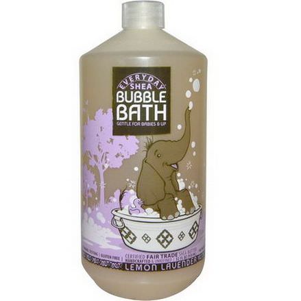 Everyday Shea, Bubble Bath, Gentle for Babies on Up, Lemon-Lavender 950ml