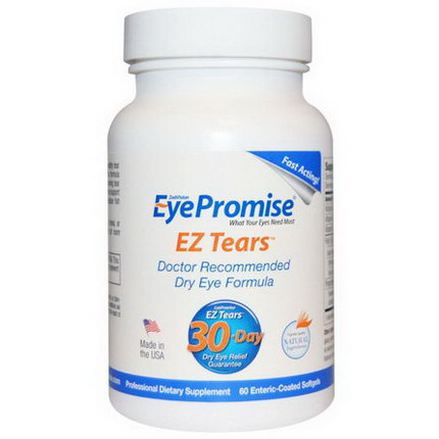 EyePromise, EZ Tears, 60 Enteric-Coated Softgels