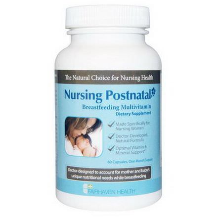 Fairhaven Health, Nursing Postnatal Breastfeeding Multivitamin, 60 Veggie Caps