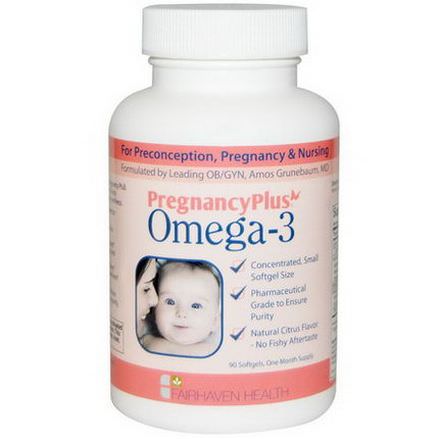 Fairhaven Health, Pregnancy Plus, Omega 3, 90 Softgels