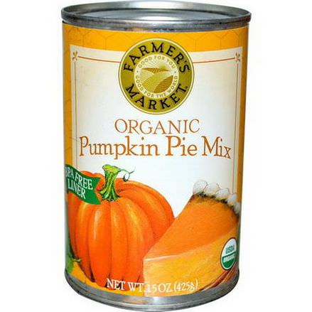 Farmer's Market Foods, Organic Pumpkin Pie Mix 425g