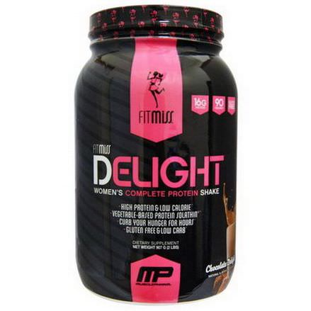 FitMiss, Delight, Women's Complete Protein Shake, Chocolate Delight 907g