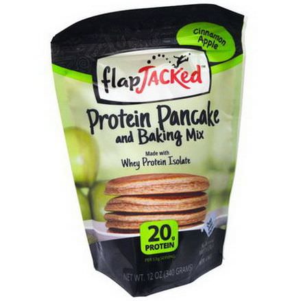 FlapJacked, Protein Pancake and Baking Mix, Cinnamon Apple 340g