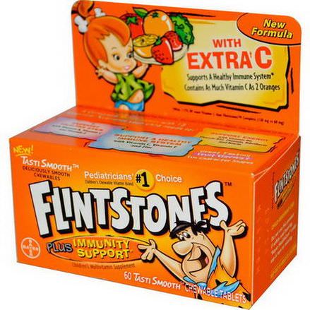 Flintstones, Children's Multivitamin Supplement, Fruit Flavors, 60 Tasti Smooth Chewable Tablets