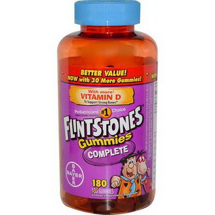 Flintstones, Gummies Complete, Children's Multivitamin Supplement, 180 Gummies