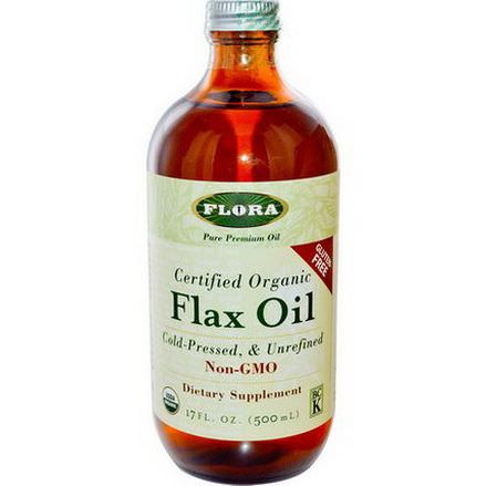 Flora, Certified Organic Flax Oil 500ml