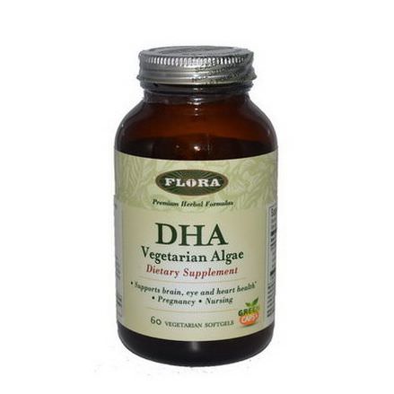 Flora, DHA Vegetarian Algae, 60 Veggie Caps
