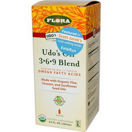 Flora, Organic, Udo's Choice, Udo's Oil 3-6-9 Blend 250ml