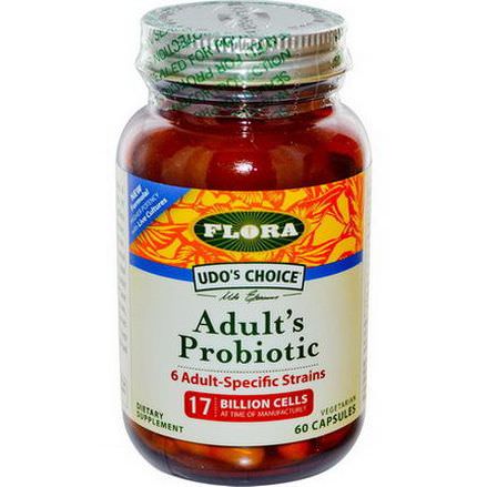 Flora, Udo's Choice, Adult's Probiotic, 60 Veggie Caps