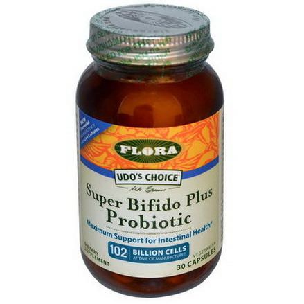 Flora, Udo's Choice, Super Bifido Plus Probiotic, 30 Capsules