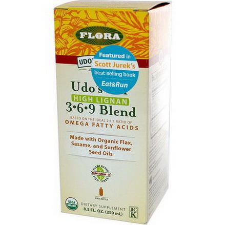 Flora, Udo's Choice, Udo's Oil, 3-6-9 Blend, High Lignan 250ml