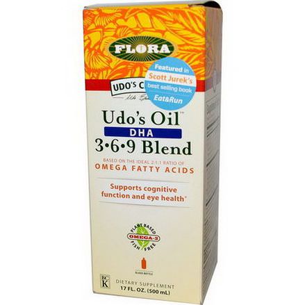 Flora, Udo's Choice, Udo's Oil DHA 3-6-9 Blend 500ml
