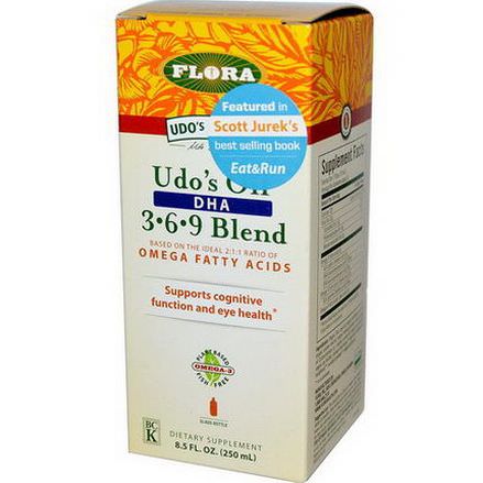 Flora, Udo's Choice, Udo's Oil, DHA 3 6 9 Blend 250ml