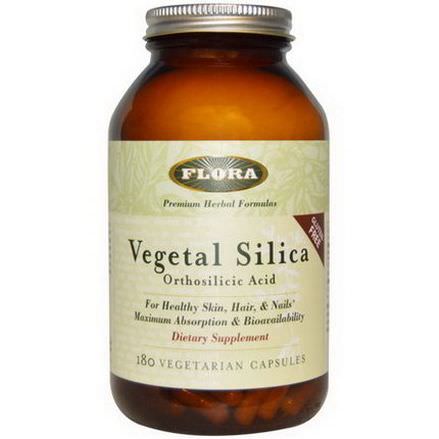 Flora, Vegetal Silica, Orthosilicic Acid, 180 Veggie Caps