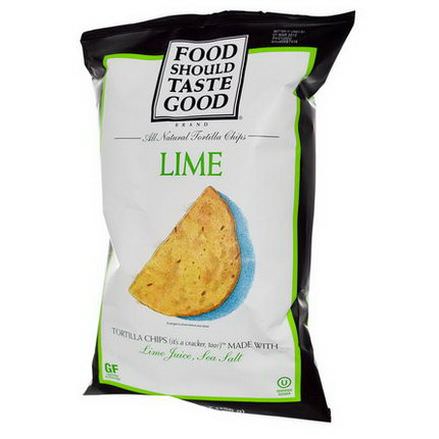 Food Should Taste Good, All Natural Tortilla Chips, Lime 156g