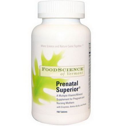 FoodScience, Prenatal Superior, 150 Tablets