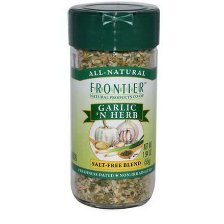 Frontier Natural Products, Garlic'N Herb, Salt-Free Blend 55g