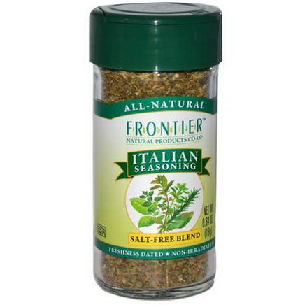 Frontier Natural Products, Italian Seasoning, Salt-Free Blend 18g