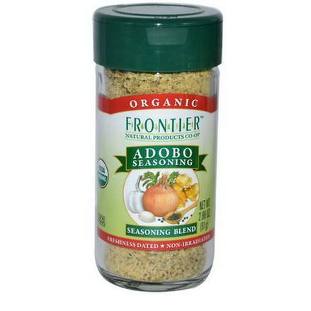 Frontier Natural Products, Organic Adobo Seasoning, Seasoning Blend 81g