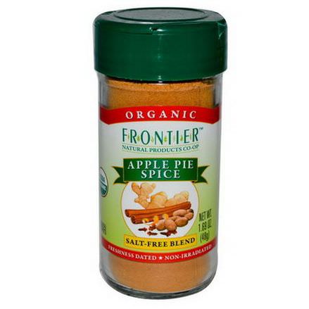 Frontier Natural Products, Organic, Apple Pie Spice, Salt-Free Blend 48g