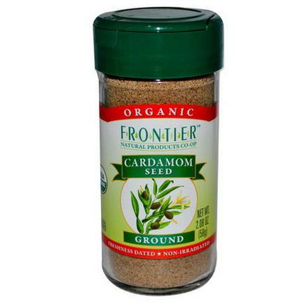 Frontier Natural Products, Organic Cardamom Seed, Ground 58g