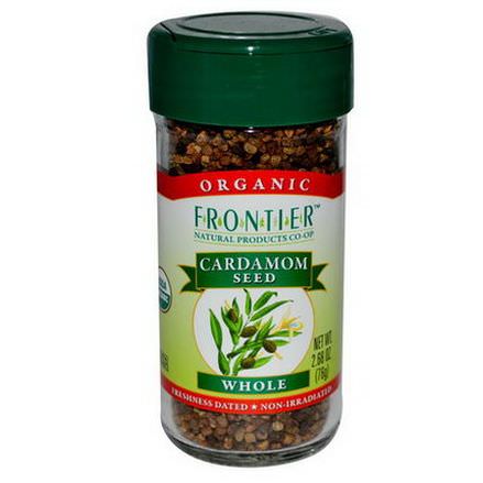 Frontier Natural Products, Organic Cardamom Seed, Whole 76g