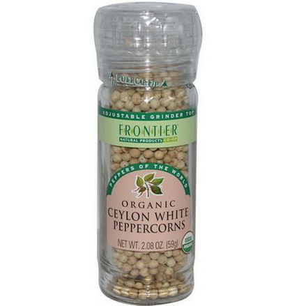 Frontier Natural Products, Organic Ceylon White Peppercorns 59g