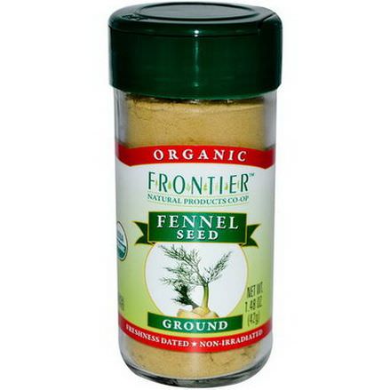 Frontier Natural Products, Organic Fennel Seed, Ground 42g