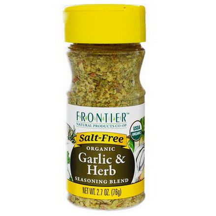 Frontier Natural Products, Organic Garlic&Herb Seasoning Blend 76g