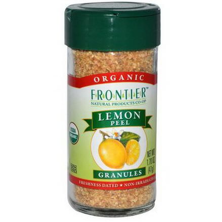Frontier Natural Products, Organic Lemon Peel, Granules 47g