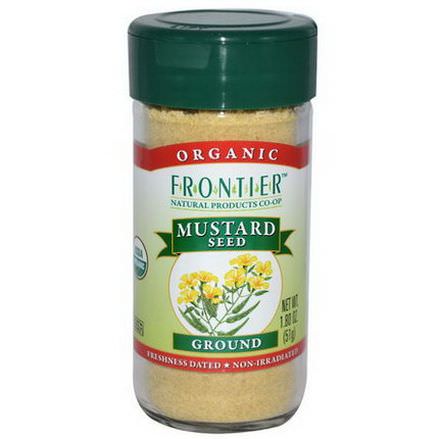Frontier Natural Products, Organic Mustard Seed, Ground 51g