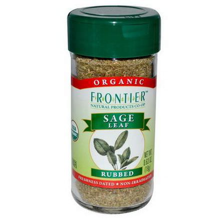 Frontier Natural Products, Organic Sage Leaf, Rubbed 18g