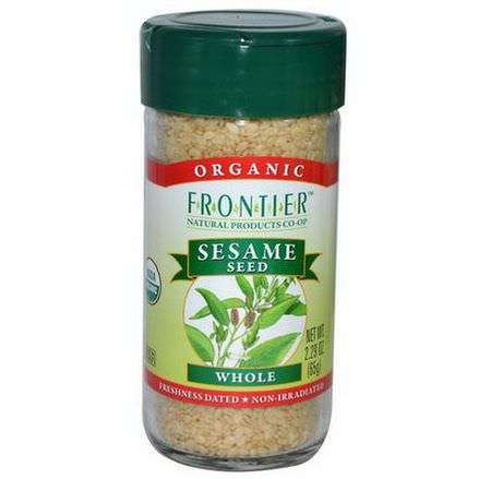 Frontier Natural Products, Organic Sesame Seed, Whole 65g