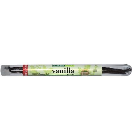 Frontier Natural Products, Organic Vanilla Beans, 2 Beans, Farm Grown Approx. 7g