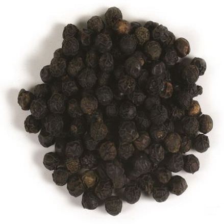 Frontier Natural Products, Organic Whole Black Peppercorns Tellicherry 453g