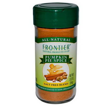 Frontier Natural Products, Pumpkin Pie Spice, Salt-Free Blend 54g