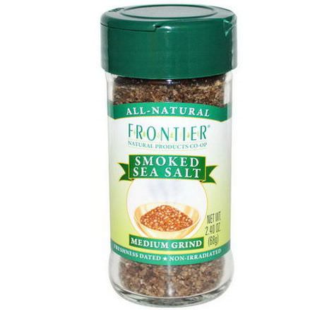 Frontier Natural Products, Smoked Sea Salt, Medium Grind 68g