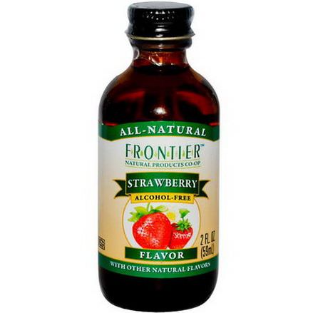 Frontier Natural Products, Strawberry Flavor, Alcohol-Free 59ml
