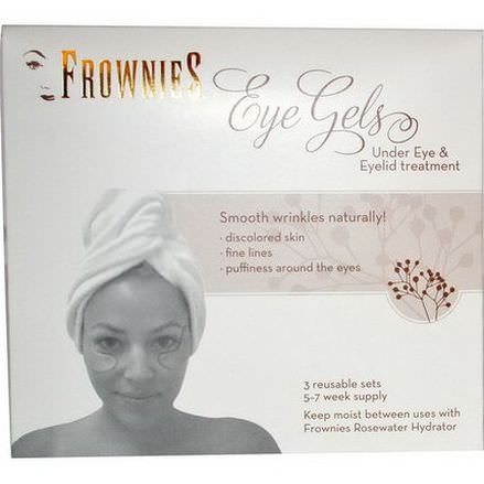 Frownies, Eye Gels, Under Eye&Eyelid Treatment, 3 Reusable Sets
